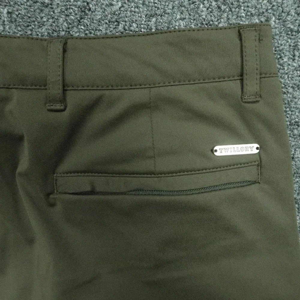 Twillory Pants‎ Mens 30x29 Green Tailored Fit Performance Stretch Zip Pocket